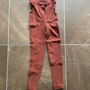 AMERICAN APPAREL RUST RIDING PANT SIZE M